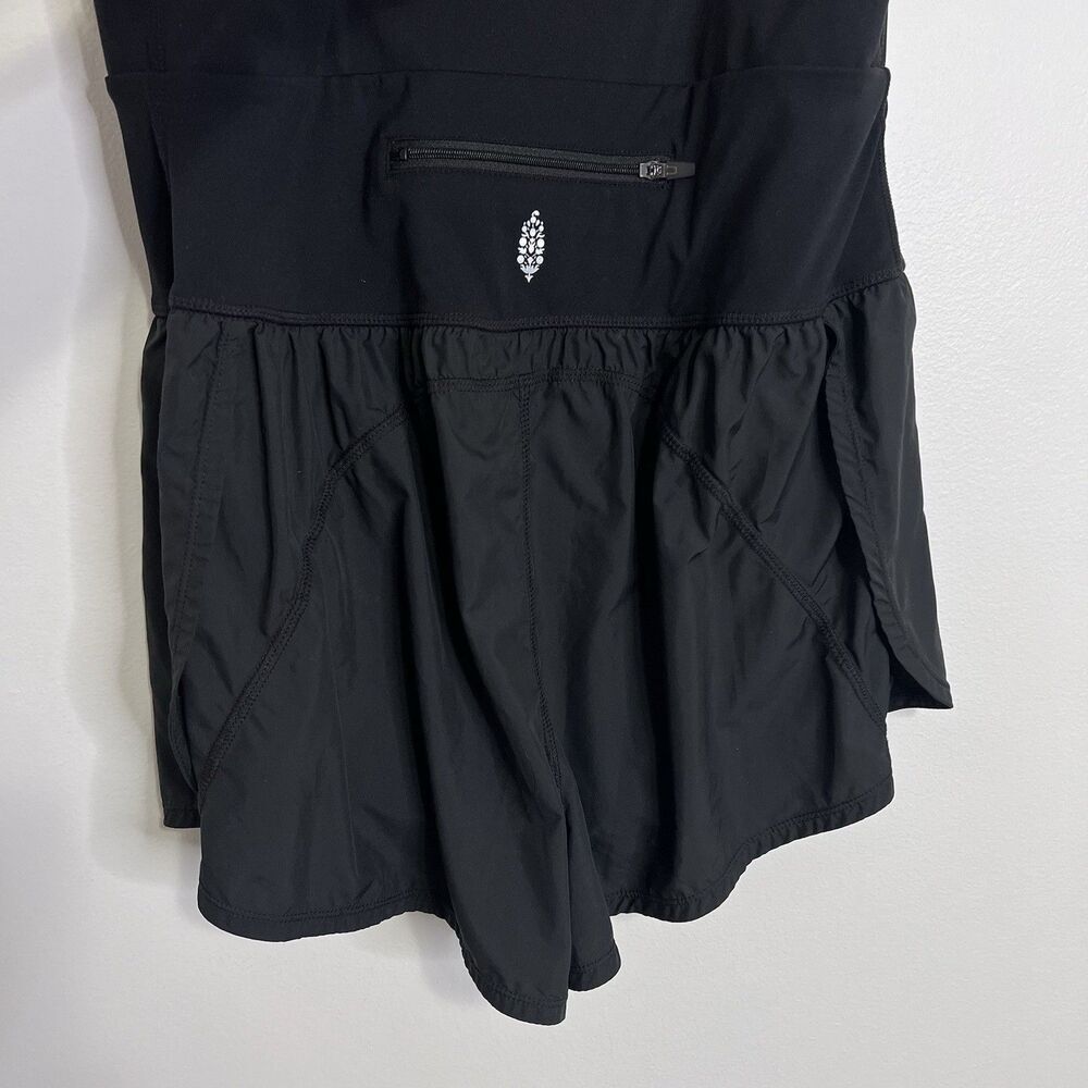 Free People  FP Movement Righteous Runsie Black Romper NWOT Sz Large Pickleball - Picture 5 of 9
